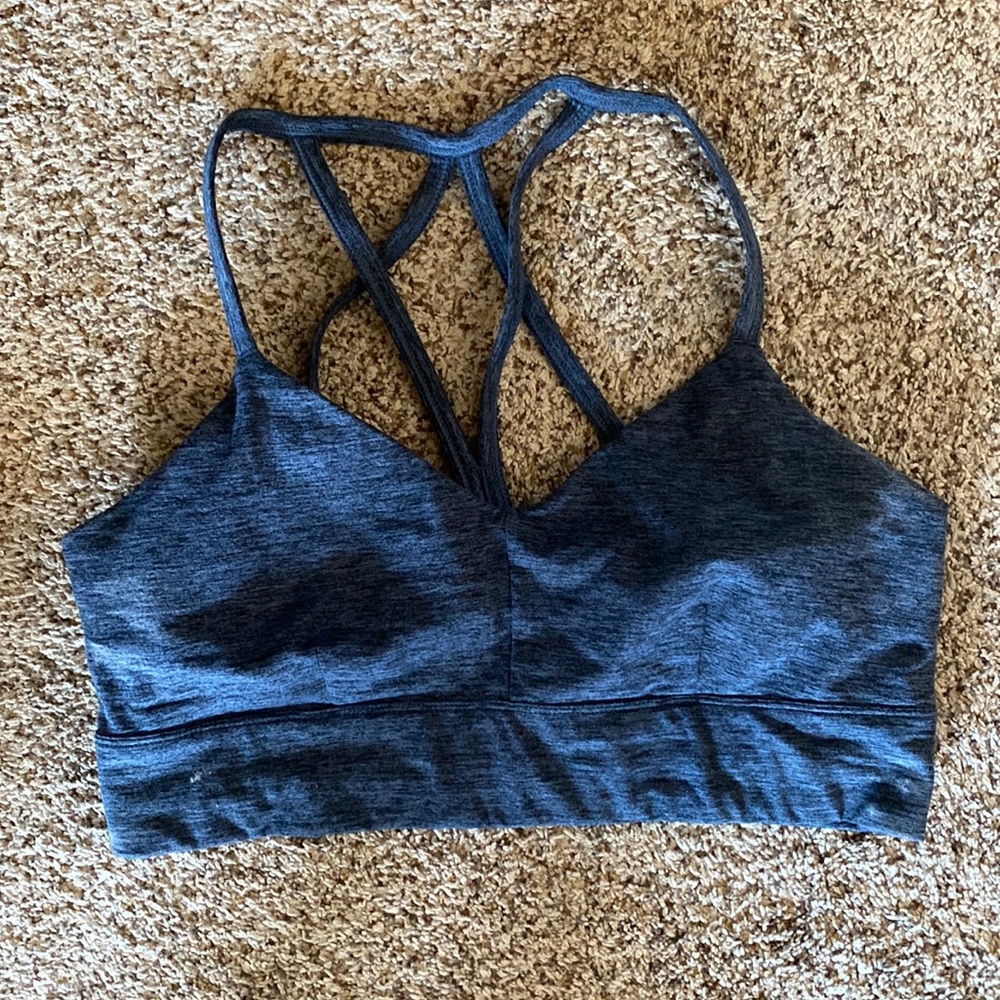 XL blue sports bra